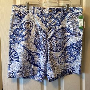NWT! Men's LILLY PULITZER Beaumont BLUE Shells SHORTS #29580 ~ Size 38